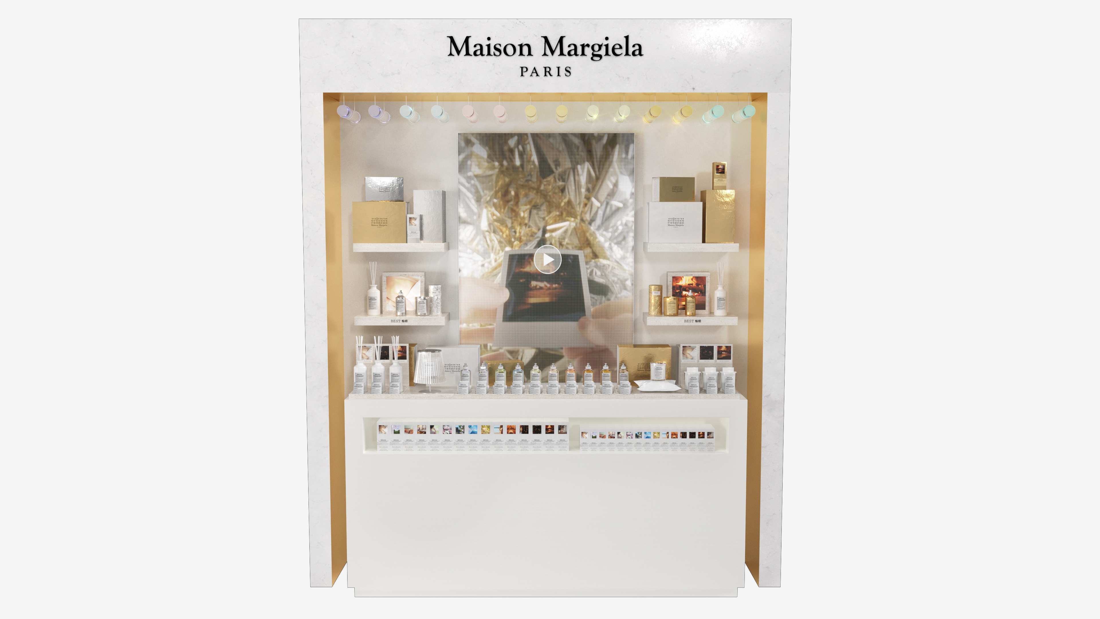 MAISON MARGIELA HOLIDAYS 2023 - HOLIDAYS BACKWALL